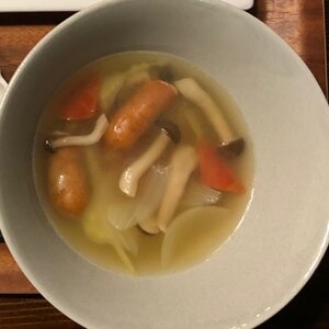 野菜とウィンナーのスープ